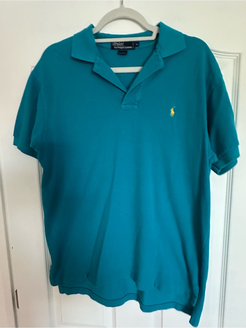 Ralph Lauren Men’s Teal Polo with Yellow Pony